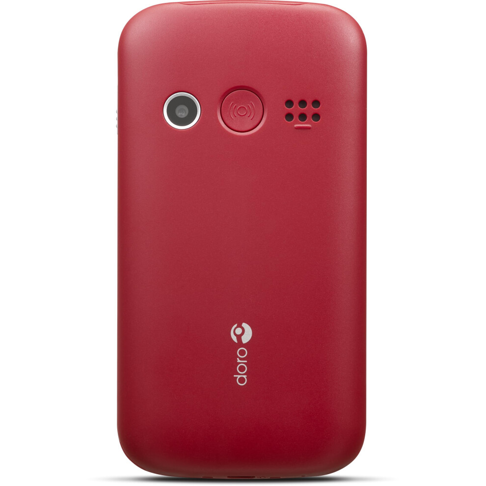 doro-1380-unlocked-2g-network-only-dual-sim-mobile-phone-for-seniors-with-2-4--display--camera-and-assistance-button--uk-and-irish-version---red