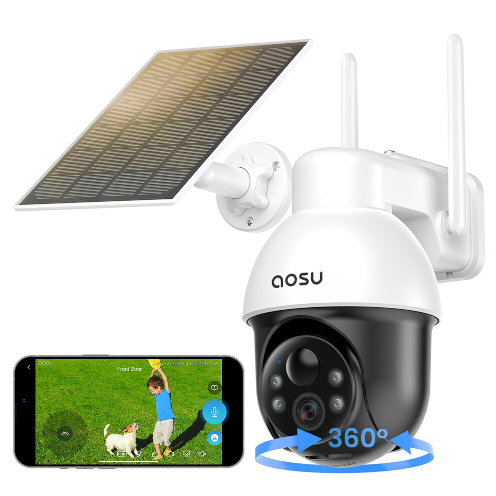 AOSU 5MP Security Camera, WiFi Outdoor Security Camera with
