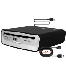 External Universal CD Player for Car - LEHWEY Portable CD Player with Extra USB Extension Cable, Plugs into Car USB Port, Laptop, TV, Mac, Computer,