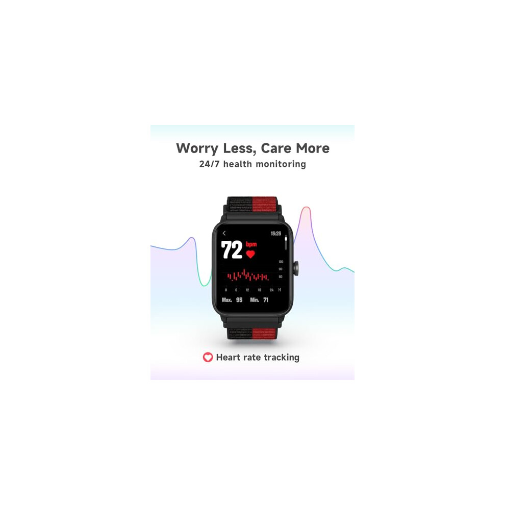 BIGGERFIVE Kids Fitness Tracker Horloge, stappenteller, 5ATM waterdicht, slaapmonitor, wekker, calorie-stappenteller, touchscreen smartwatch voor jongens meisjes van 3-14 jaar, nylon BIGGERFIVE Kids Fitness Tracker Horloge, stappenteller, 5ATM waterdicht, slaapmonitor, wekker, calorie-stappenteller, touchscreen smartwatch voor jongens meisjes van 3-14 jaar, nylon