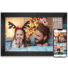 FRAMEO WiFi Digital Photo Frame 10.1 inch with 32GB Internal Storage Smart Digital Photo Frame with IPS Touch Screen 1280x800 Digital Picture Frame
