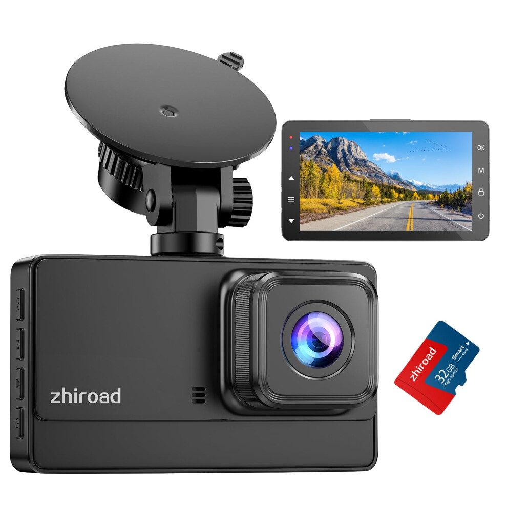 Dash Cam Front 1080P with Free 32G SD Card Dashcam for Cars, 3" IPS Screen, 176? Wide Angle Car Camera, Loop Recording dash camera with Night Vision,-image-OPC-PF2NK5N-NEW