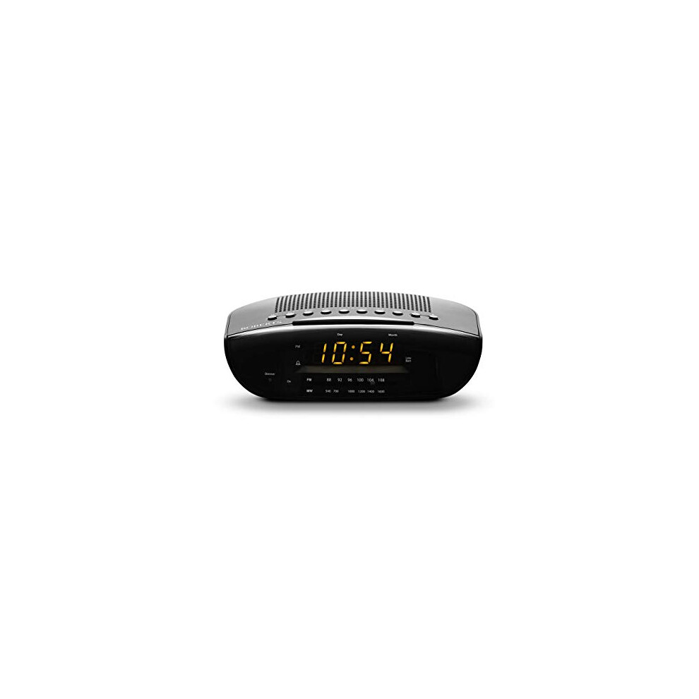 Roberts CR9971 Dual Alarm Clock Radio, Black