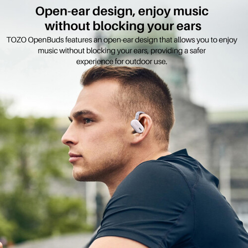 TOZO O2 True Open Ear Wireless Headphones Lightweight with MultiAngle