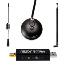 Nooelec RTL-SDR v5 Bundle - NESDR SMArt HF/VHF/UHF (100kHz-1.75GHz) Software Defined Radio. Premium RTLSDR w/ 0.5PPM TCXO, SMA Input, Aluminum