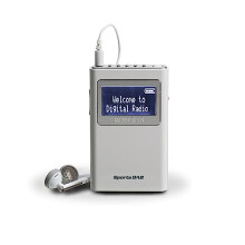 Roberts Sports DAB5 Portable DAB Radio DAB/DAB+ and FM with 10 Station Presets ? Pocket-sized Personal Radio including headphones - White