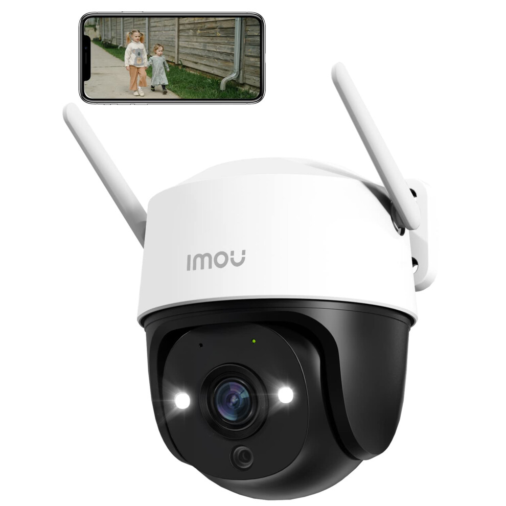 Imou 2024 New 2K Security Camera Outdoor with AI Human/Vehicle Detecion, 360? PTZ WiFi Home IP CCTV Camera Systems Wireless 30m Color Night Vision,