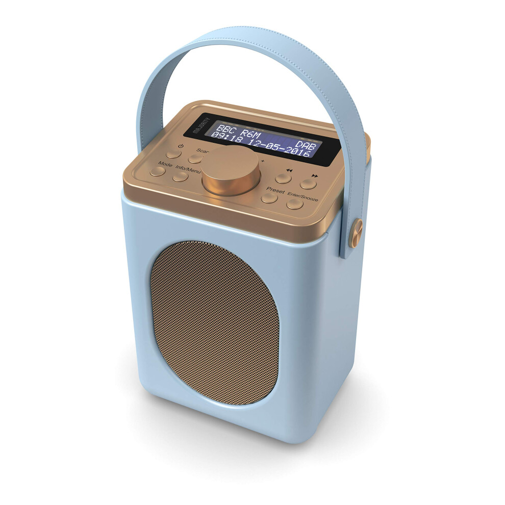 Majority Portable Dab+ Radio With Bluetooth | 15 Hour Battery Playback And Mains Powered | Dual Alarm & Snooze Function| 20+ Presets, Led Display, Fm,