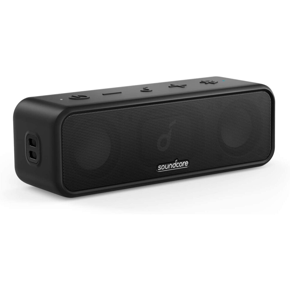 soundcore 3 by Anker: Bluetooth 5.0 Speaker, 24H Playtime, IPX7 Waterproof, Stereo Sound with Titanium Diaphragm Drivers, PartyCast Tech, BassUp,