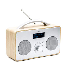 Smith-Style DAB+/DAB Radio Mains Powered Dual Speaker Portable Digital Radio | Battery Powered with DAB & FM | 20 Preset Stations