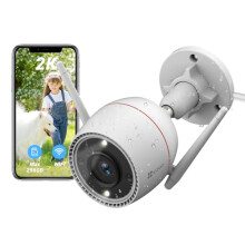 EZVIZ 2K Outdoor Security Camera CCTV Wi-Fi Camera, 30M Colour Night Vision, AI Human Motion Detection, Two-Way Audio, Strobe & Siren Alert, IP67