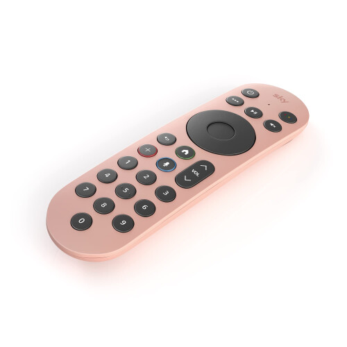 Sky Glass and Sky Stream TV Remote - Dusky Pink 1