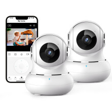 litokam Little elf Wifi Camera, Security Camera Indoor with 360? Motion Tracking,Baby Monitor Camera 2K Home Security Camera Wireless for Dog, Pet