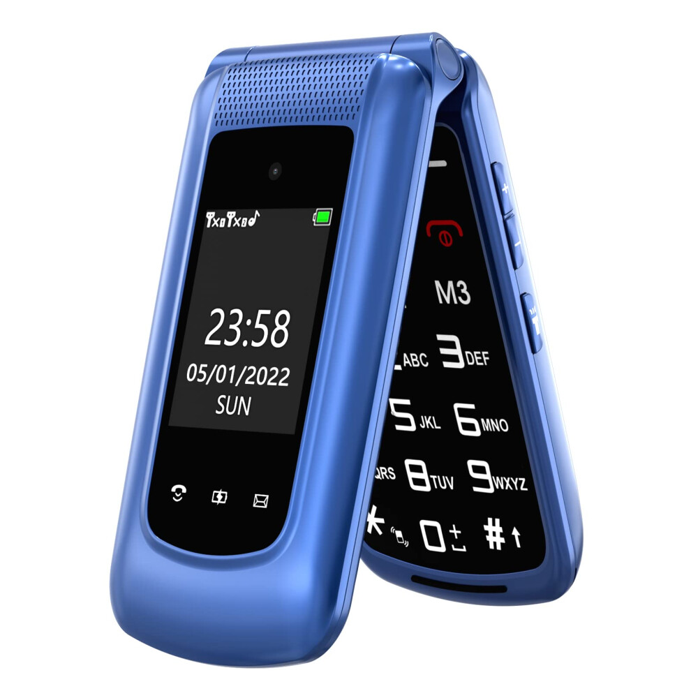 Senior Mobile Phone Simple for Elderly, Basic Cell Phone with Large Buttons, Flip Phone, Unlocked Senior Mobile Phone with 2.4" Color Display | SOS