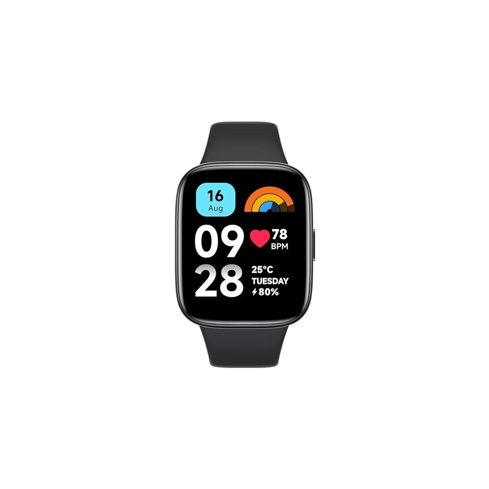 Xiaomi Redmi Watch 3 Active Black, 1.83? LCD Display, Bluetooth Phone Calls, SpO2 and Heart Rate Monitoring, 5ATM Water Resistance, 12-Day Battery