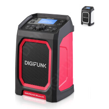 DigiFunk Work Site Radio | USB Rechargeable | DAB+, DAB, FM, Bluetooth, AUX Input | IP65 Waterproof Rugged Durable Design | Perfect for Builders,