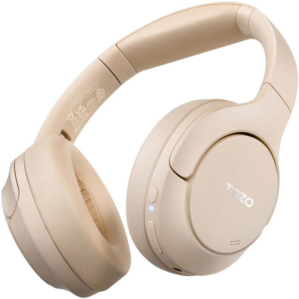 Tozo Ht2 Hybrid Active Noise Cancelling Wireless Headphones, 60H Playtime Lossless Audio Over Ear Bluetooth Headphones, Hi-Res Audio Deep Bass 5051216844884