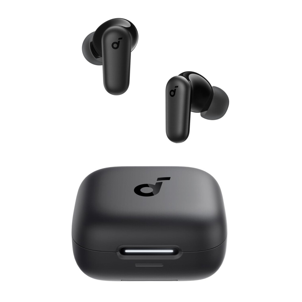 soundcore P30i by Anker Noise Cancelling Earbuds, Strong and Smart Noise Cancelling, Powerful Bass, 45H Playtime, 2-in-1 Case and Phone Stand, IP54,