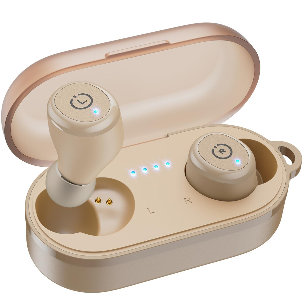 Tozo T10 Wireless Earbuds Bluetooth 5.3 Headphones, App Customize Eq, Ergonomic Design, 55H Playtime, Wireless Charging Case, Ipx8 Waterproof Powerful 5051216850366