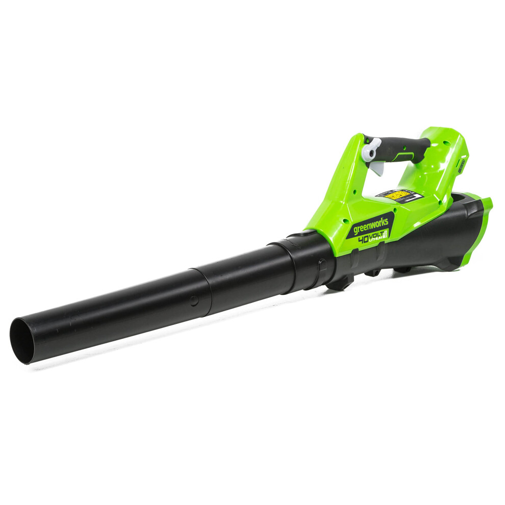 Greenworks G40AB Cordless Axial Leaf Blower with Cruise Control, 177km/h, 11.05m?/min WITHOUT 40V Battery & Charger, 3 Year Guarantee