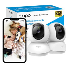 Tapo Wifi Indoor Camera, 2K 3MP Full HD Baby Camera, 360? Security Camera, Wireless Pet Camera, Smart Motion Detection & Tracking, Night Vision, Work
