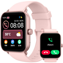 TOOBUR Smart Watch for Women Alexa Built-in, IP68 Waterproof Swimming, 1.8" Fitness Watch with Answer&Make Call/Heart Rate/Step Counter/Sleep