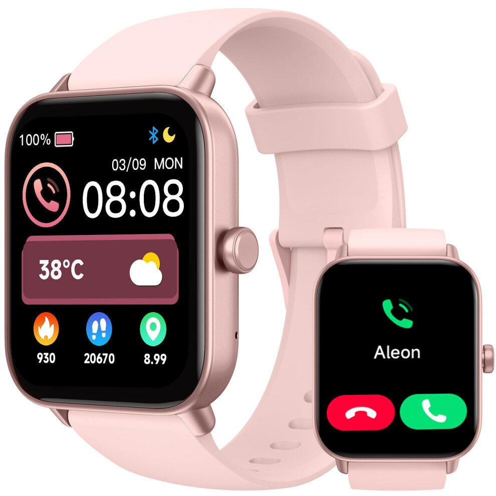 Toobur Smart Watch For Women Alexa Built-In, Ip68 Waterproof Swimming, 1.8" Fitness Watch With Answer&Make Call/Heart Rate/Step Counter/Sleep 5051216851394