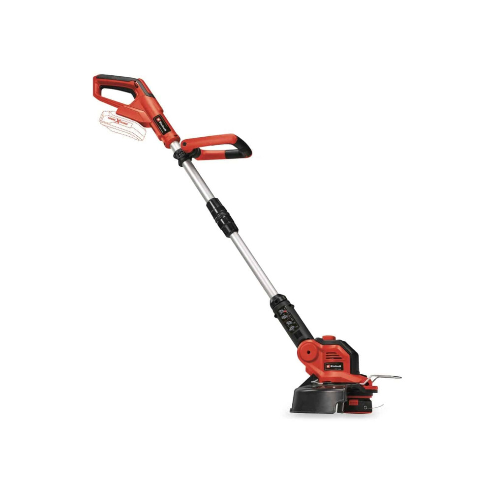 Einhell Power X-Change 18/28 Cordless Strimmer - 18V, 28cm Cutting Width, Battery Strimmer Cordless Grass Cutter and Lawn Edger With Auto Line-Feed -