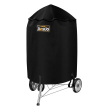 JIESUO 57CM BBQ Cover for Weber Charcoal Kettle: Heavy Duty Waterproof Weather Resistant Barbeque Grill Covers