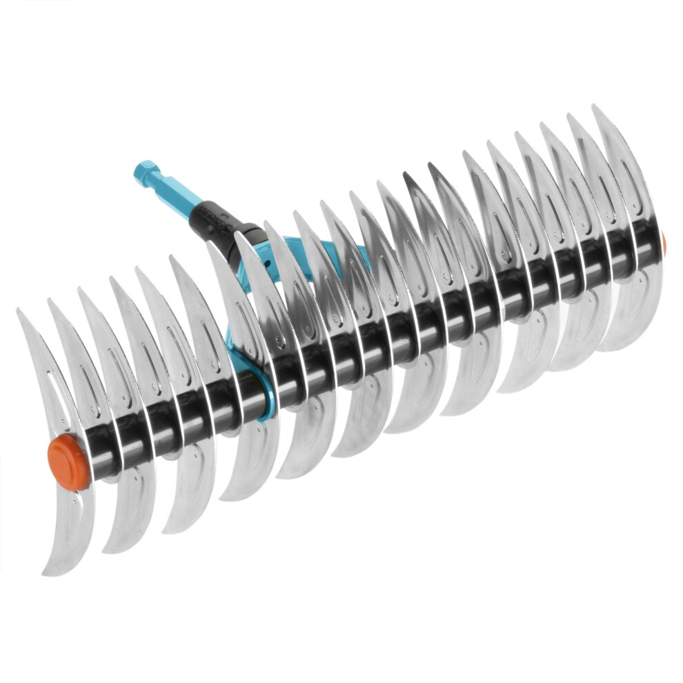 GARDENA Combisystem cutting rake: rake for removing moss and thatch, 35 cm working width, made steel, even for raking refuse and stones suitable