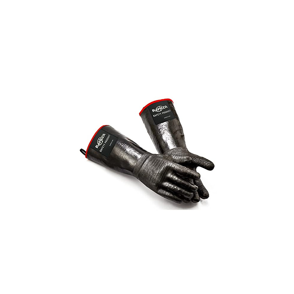 Rapicca Bbq Gloves,17In 932? Heat Resistant For Grill,Smoker,Cooking,Pit,Barbecue,Textured Palm Handle Greasy Food On Your Fryer,Grill,Oven Without 5051216854616