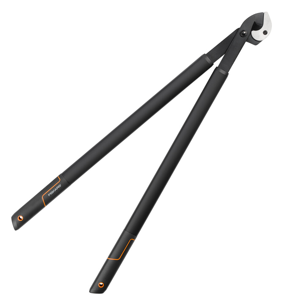 Fiskars SingleStep Loppers Anvil Hook Head (L) L39, Non-stick coating, Hardened precision steel, Length: 82 cm, Black, L39, 1001430