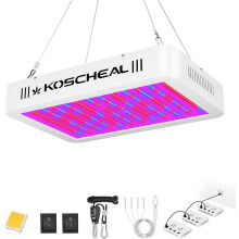 KOSCHEAL 1200w LED Plant Grow Light Full Spectrum Daisy Chain with Samsung LM301B Veg Bloom Double Switch for Indoor Plant Seedling Flower and