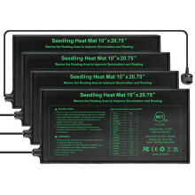 RC SLL Seedling Heat Mat 10" x 20.75",Waterproof Plant Hydroponic Heating Mat for Seed Starting,Plant Germination and Reptile with Power-Off