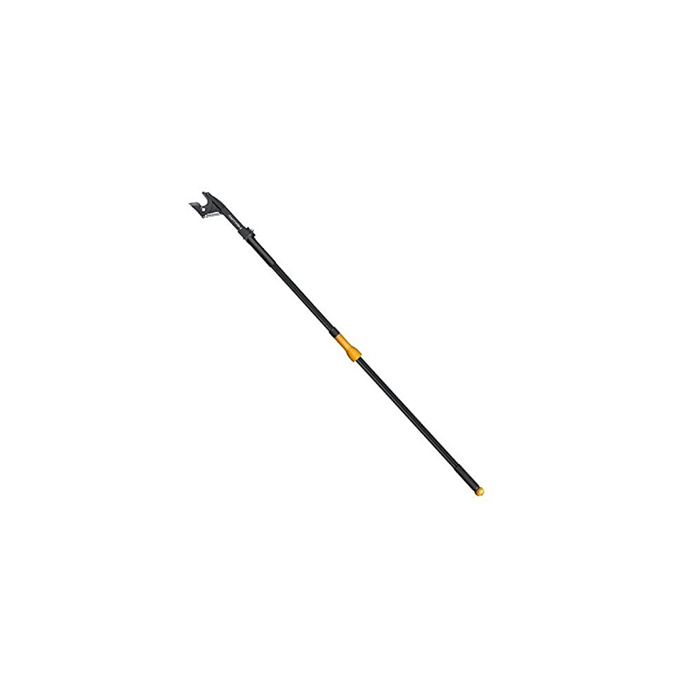 Fiskars Anvil Tree Pruner for dry and hard wood, Not Telescopic, Angle Adjustable by 260?, Steel blade/aluminium handle, Length 1.61 m, Black/Orange,