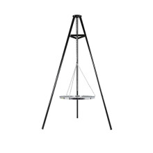La Hacienda 55578 Tripod Grill, Steel, Black