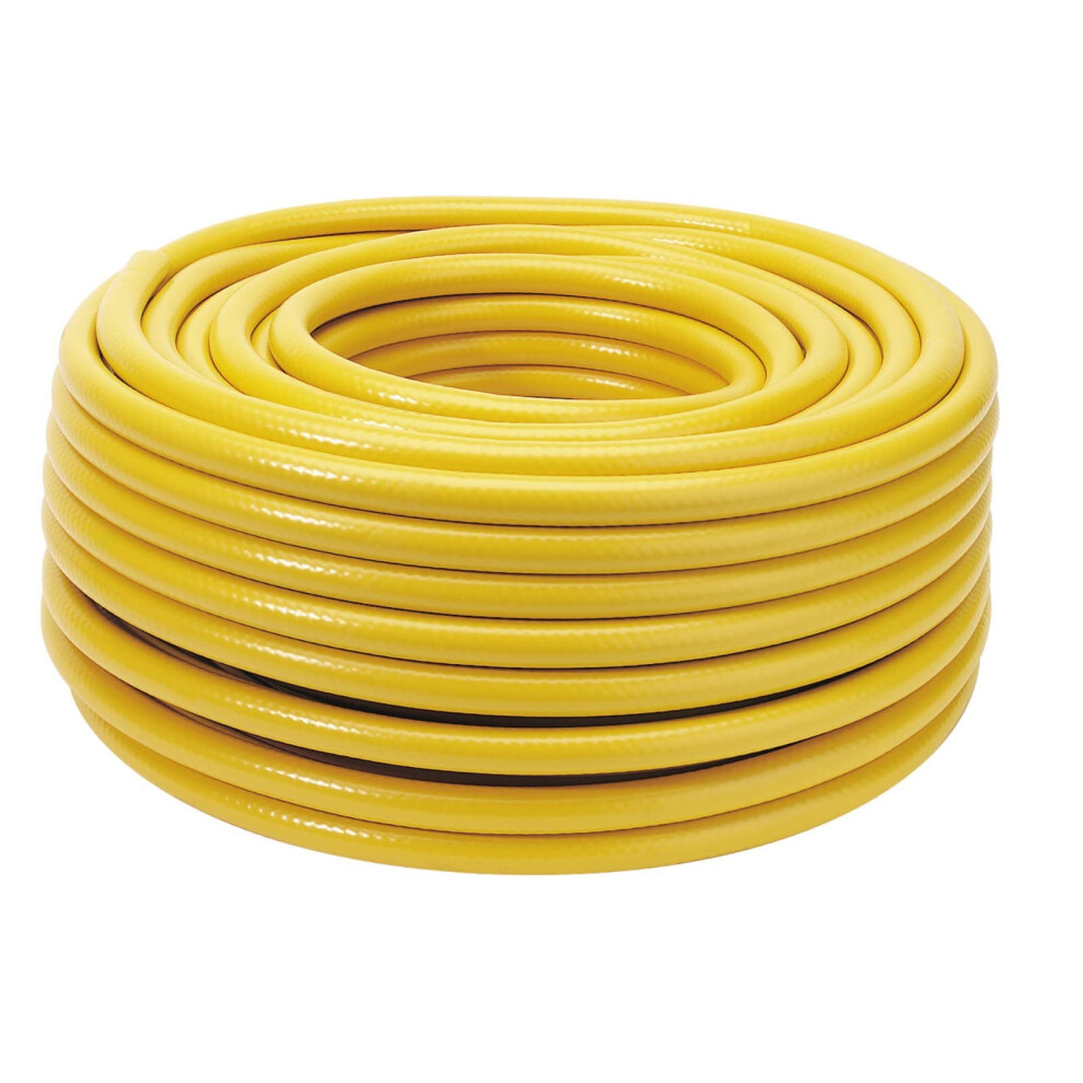 Draper 50m Garden Watering Hose | Reinforced with Polyester Yarn 12 mm Hose Pipe | 2mm Thickness Heavy Duty PVC Gardening Hose | Long reach | 56315