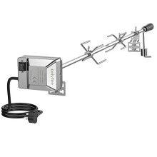 Onlyfire BRK-6012 Universal Gas Grill Rotisserie Kit, 12x12 mm heavy duty Hexagon Spit Rod, 114cm long, Electric Motor for UK