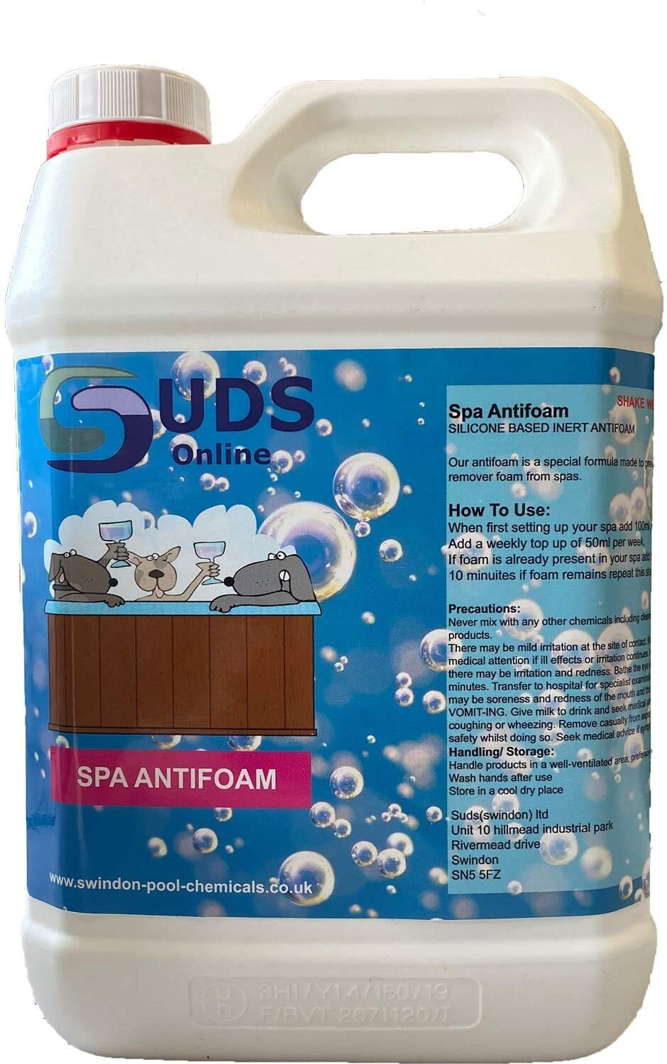 (5 LITRE) No Foam Away Anti Foamer Fix Foaming Chemicals