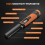 DR.?TEK Metal Detector Pinpointer, IP68 Fully Waterproof Handheld Pin Pointer with LCD Screen, Innovative Interference Cancellation Function, Higher 2