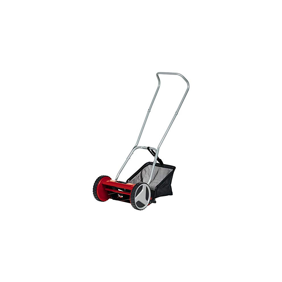 Einhell GC-HM 300 Hand Push Lawnmower -- Manual Lawn-Mower With 30cm Cutting Width, 16L Grass Box, 4 Cutting Height Levels -- Walk-Behind Lawn Mower