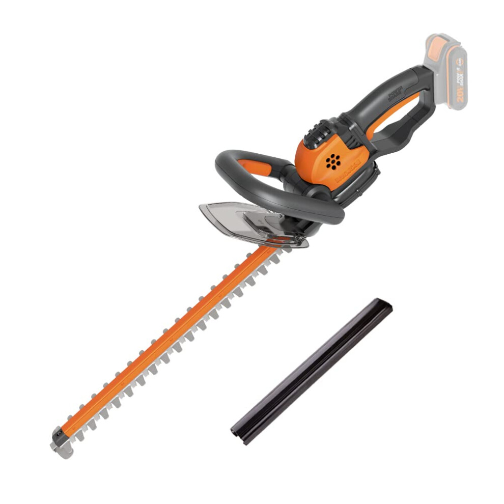 Worx WG261E.9 20V Cordless Hedge Trimmer, 45cm Dual-Action Blades, Tool Only ? Battery and Charger Not Included