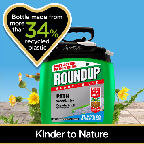 Roundup Roundup Path Weedkiller 5 Litre Pump 'N Go Refill, Ready to Use, Green 2