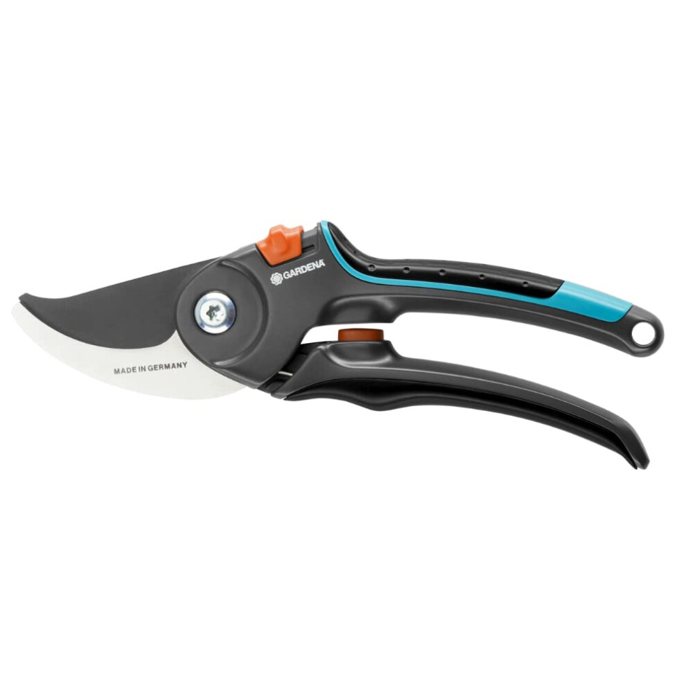 Gardena Garden Secateurs B/M: Pruning Shears with Bypass Blade for Branches and Twigs, Maximum Cutting ? 24 mm, Spring Integrated into Handle,