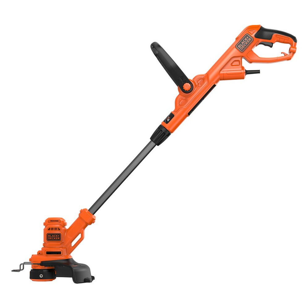 BLACK+DECKER Electric Strimmer with Automatic Single Line Feed, Cutting Width 25cm, 10m Cable length, 450W, 240V, BESTA525-GB