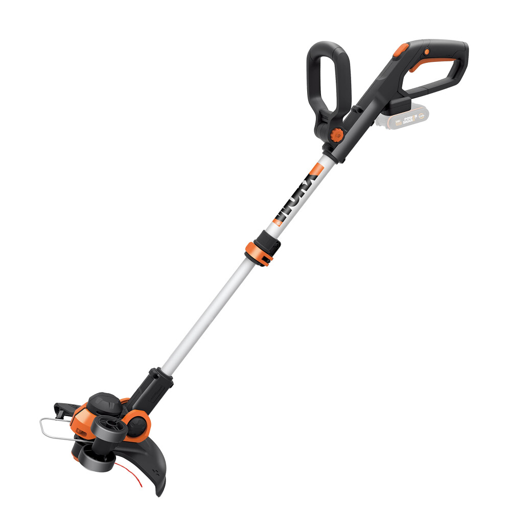 Worx WG163E.9 20V 30cm Cordless Line Trimmer Tool Only (No Battery or Charger) - Lightweight Grass Trimmer with Instant Conversion to Wheeled Edger,