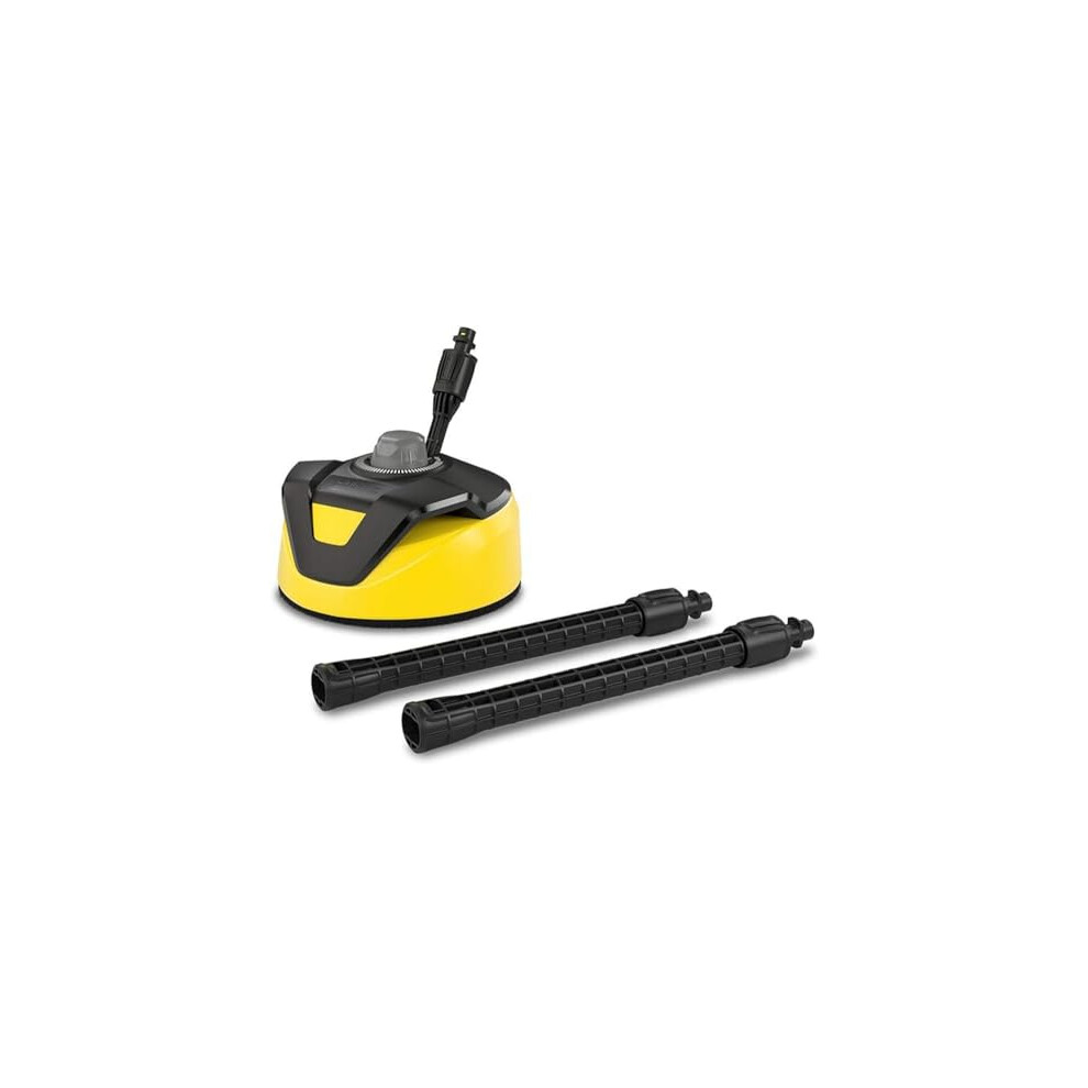 K?rcher T-Racer T 5 surface cleaner (splash protection, for large areas, two flat jet nozzles, handle for vertical work), black-yellow