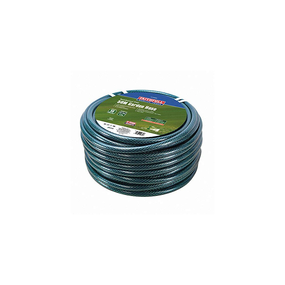 Faithfull FAIHOSE50 50M (164ft) Reinforced Hose 12.7 mm (1/2 Inch) Diameter