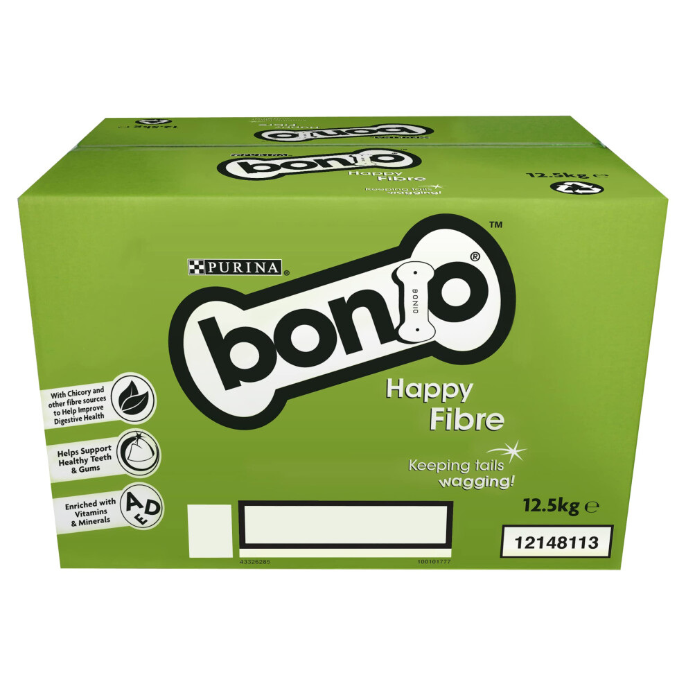 Bonio Happy Fibre Dog Biscuits 12.5kg