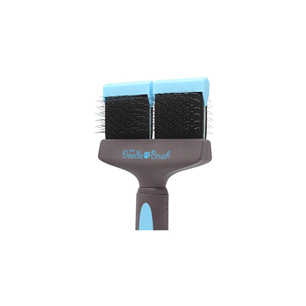 The Doodle Brush - Slicker Brush Dog Cockapoo Cockapoo Brush for Labradoodle, Poodle & Doodle Slicker Needs - Long Pin Slicker Dog Tool, Golden Doodle